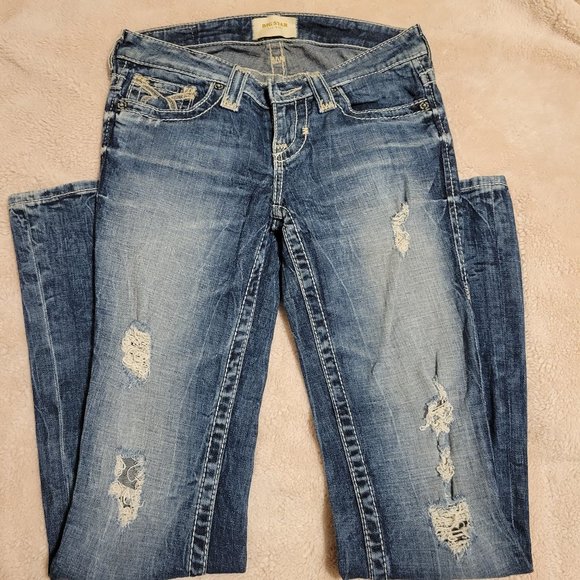 Big Star Denim - Big Star | Vintage Liv Boot Women's Distressed Jeans Size: 25R